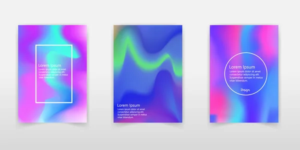 Σύνολο Ρεαλιστική Ολογραφικό Φύλλο Υπόβαθρα Διάφορα Χρώματα Για Σχεδιασμό Ολόγραμμα — Διανυσματικό Αρχείο
