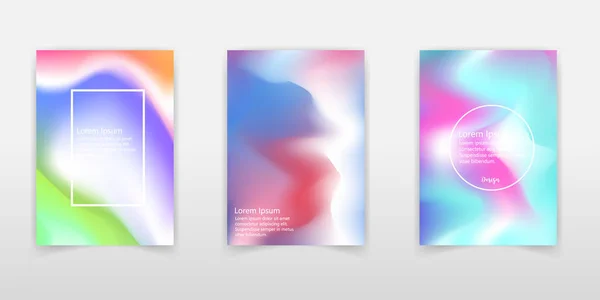 Fond Holographique Holo Couverture Scintillante Gradient Irisé Abstrait Doux Pastel — Image vectorielle