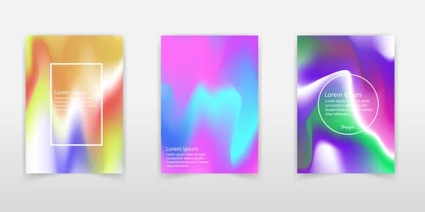 Fondo Colorido Abstracto Los Colores Líquidos Holográficos Para Diseño Del — Archivo Imágenes Vectoriales