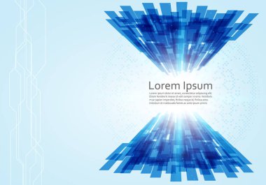 Soyut hız teknoloji kavramı. vektör arka plan. Mavi çizgi teknoloji.