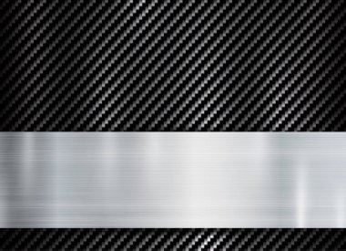 carbon kevlar doku desen teknik spor yenilik kavramı arka plan üzerinde soyut metal çerçeve.