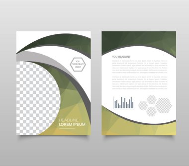 Modern üçgen sunu şablonu. İş Tasarım arka plan, broşür veya el ilanı genel kavram ya da geometrik web afiş