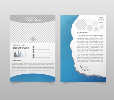 Sunum düzeni tasarım şablonu. Yıllık rapor kapak sayfası. Broşür veya el ilanı tasarımı modern arka plan. 