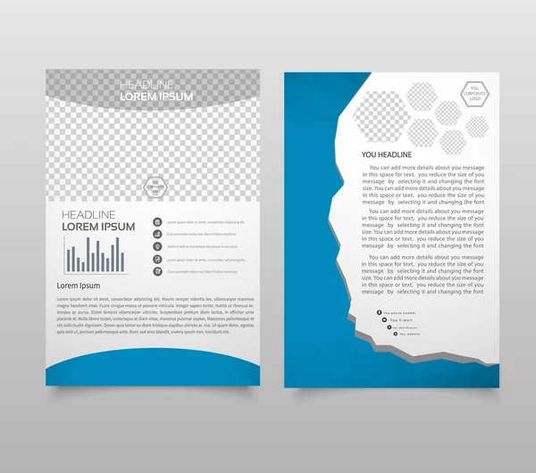 Modelo Design Layout Apresentação Página Rosto Relatório Anual Brochura Negócios — Vetor de Stock