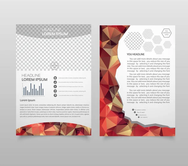 Presentation Layout Design Template Annual Report Cover Page Business Brochure — Stock Vector