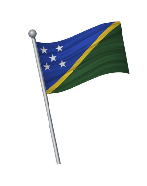 Bayrak bayrak direği, resmi renkleri ve oran üzerinde doğru sallayarak. vektör illüstrasyon izole beyaz arka plan üzerinde.