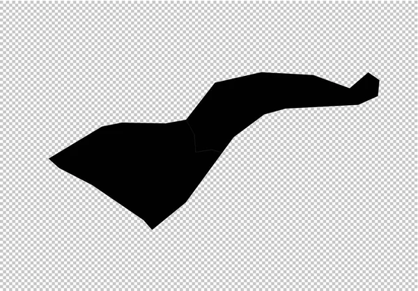 Amerikan Samoası Haritası - yüksek Detaylı siyah ilçeler/regio ile harita