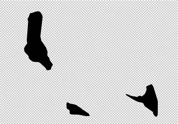 Komor Adaları harita - yüksek Detaylı siyah ilçeler/bölgeler/stat ile harita