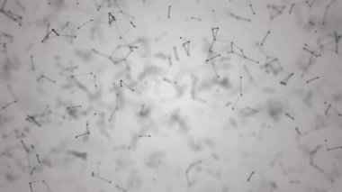 Bulanık Soyut 3d arka arka plan ağ kavramı. Gelecekteki backgroundtechnology kavramı. 3D manzara. Büyük veri. Peyzaj ile bağlantıları noktalar ve çizgiler koyu arka plan üzerinde. Büyük veri.