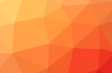 Turuncu vektör soyut poligonal arka plan dokulu. Bulanık tri