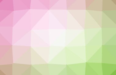 Pembe ışık, sarı üçgen zemin parlayan vektör. Triangula