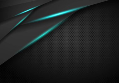 soyut metalik mavi siyah çerçeve tasarım yenilik kavramı yatıyordu