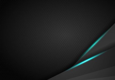 soyut metalik siyah mavi çerçeve spor tasarım konsepti innovati