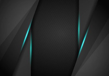 teknolojik altyapı ile metalik bayrak.