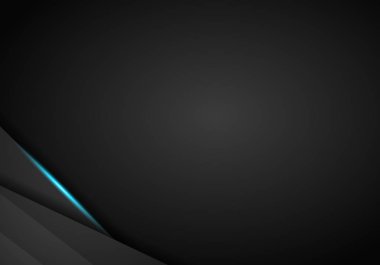 Metalik soyut tasarım teknik yenilik siyah çerçeve