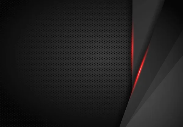 Abstraktní kovové červené černé rám rozložení technické inovace — Stockový vektor