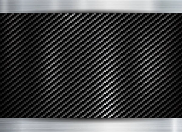 Abstracto estructura metálica kevlar de carbono textura en metal textura b — Archivo Imágenes Vectoriales