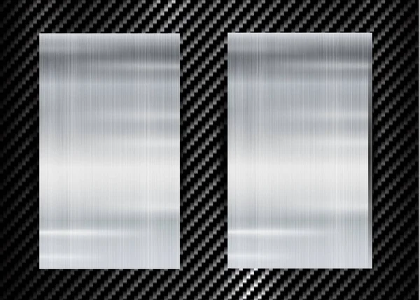 Abstract metallic frame on carbon kevlar texture pattern tech sp — Διανυσματικό Αρχείο