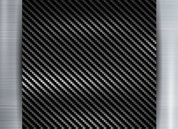 Abstracto estructura metálica kevlar de carbono textura en metal textura b — Archivo Imágenes Vectoriales