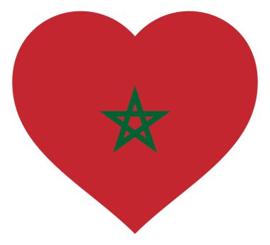 kalp vektör illüstrasyon işareti bayrak. Zıt kontur ile Kalp şeklinde Bayrak, ülkesine veya sevgililer günü için sevgi sembolü, vatanseverlik.