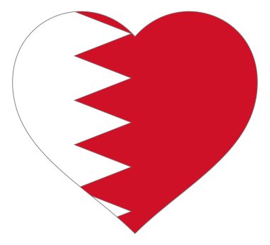 kalp vektör illüstrasyon işareti bayrak. Zıt kontur ile Kalp şeklinde Bayrak, ülkesine veya sevgililer günü için sevgi sembolü, vatanseverlik.