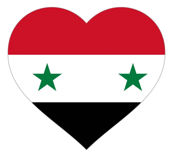 Kalp vektör illüstrasyon işareti bayrak. Zıt kontur ile Kalp şeklinde Bayrak, ülkesine veya sevgililer günü için sevgi sembolü, vatanseverlik. — Stok Vektör