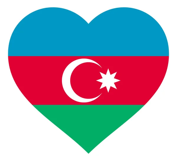 Tanda gambar vektor jantung. Bendera dalam bentuk Hati dengan kontur kontras, simbol cinta untuk negaranya atau hari kasih sayang, patriotisme . - Stok Vektor