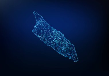 Aruba harita ağı, internet ve küresel bağlantı co Soyut
