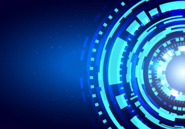 Fütüristik hud arayüzü. Parlak teknoloji şekilleri fo kullanılabilir