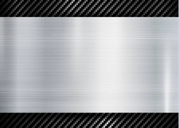 Abstract metallic frame on carbon kevlar texture pattern tech sp — Διανυσματικό Αρχείο