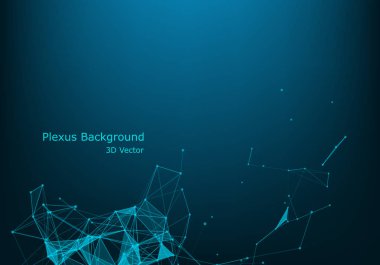 İletişim ya da teknoloji, bilim kavramları. Pleksus altıgen c