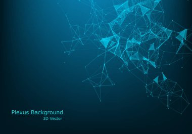 Mavi fantezi soyut teknoloji, mühendislik ve bilim backgr