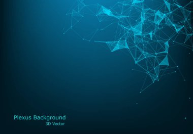 Soyut 3d teknoloji fütüristik geometrik ve bilim neon b