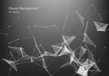Soyut Internet bağlantısı ve teknoloji grafik tasarım. Poli