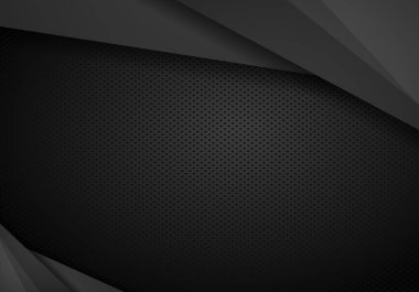 Siyah kontrast teknoloji oklar arka plan. Vektör illüstrasyon Corpo