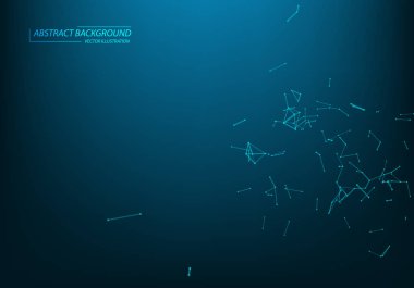 Soyut vektör arka planı. Fütüristik çokgen stil kartı. Bac