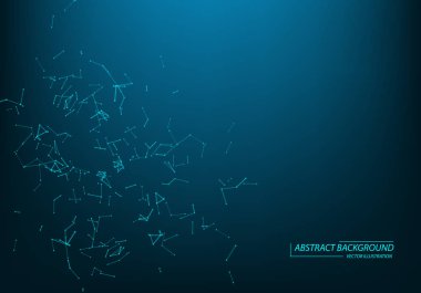 Soyut vektör arka planı. Fütüristik çokgen stil kartı. Bac