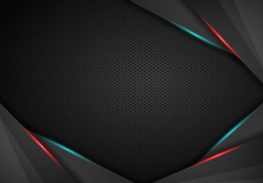 Siyah tasarım modern lüks futuris soyut gümüş çizgi ışık