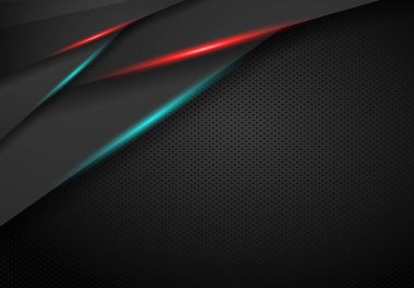 Karbon metalik doku. Vektör grafik şablon tasarımı. Teknol