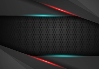 Metalik düzen teknik kırmızı siyah tasarlamak yenilik çerçeve 