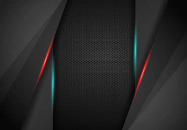 soyut modern metalik kırmızı siyah çerçeve spor oyun teknoloji kibe