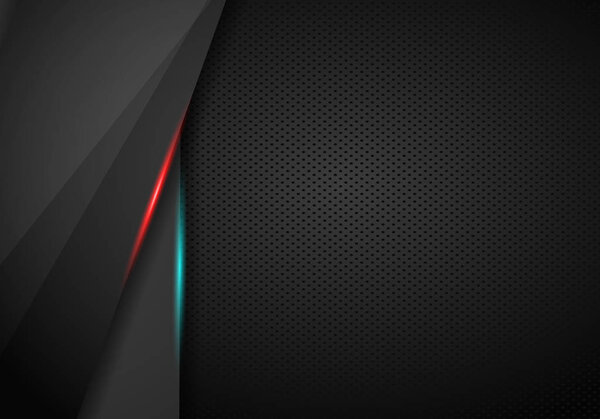 абстрактный современный металлический красный черный кадр спортивные игровые технологические Conce
