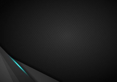 siyah arka plan örtüşme boyutu gri vektör illüstrasyon karmaşası