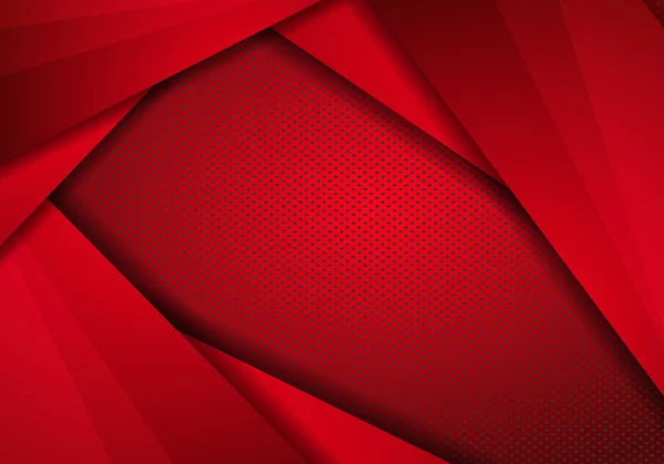 Red Modern Technology Design Fondo con textura de puntos. Abstr — Vector de stock