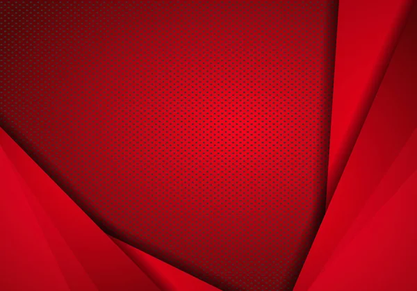 Roter Design-Hintergrund mit moderner Technologie und Punktestruktur. Tempel — Stockvektor
