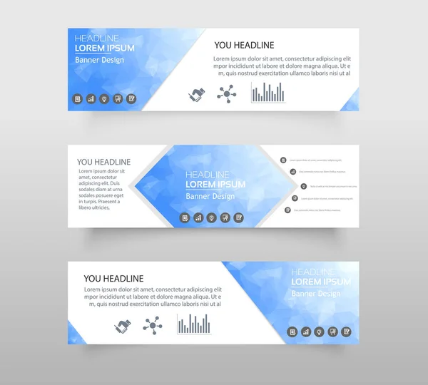 Vektor Abstrakte Geometrische Design Banner Web Vorlage Web Banner Moderne — Stockvektor