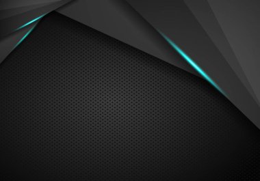 siyah arka plan örtüşme boyutu gri vektör illüstrasyon karmaşası