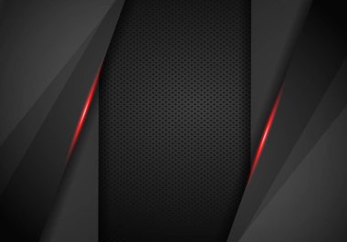 soyut metalik siyah Kırmızı çerçeve spor tasarım konsepti innovatio