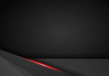 soyut metalik siyah Kırmızı çerçeve spor tasarım konsepti innovatio