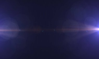 Siyah Arkaplanda Lens Fişeği. Soyut Işık arkaplanı, dijital mercek parlaması. Resimlerin üzerine Üstüste ya da Ekran Filtresi olarak eklemek kolay. 3B Hazırlama.